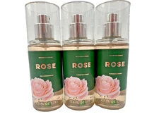 Bath & Body Works Lot of 3 Bottles Rose Fragrance Mist Spray 2.5 oz Travel Mini