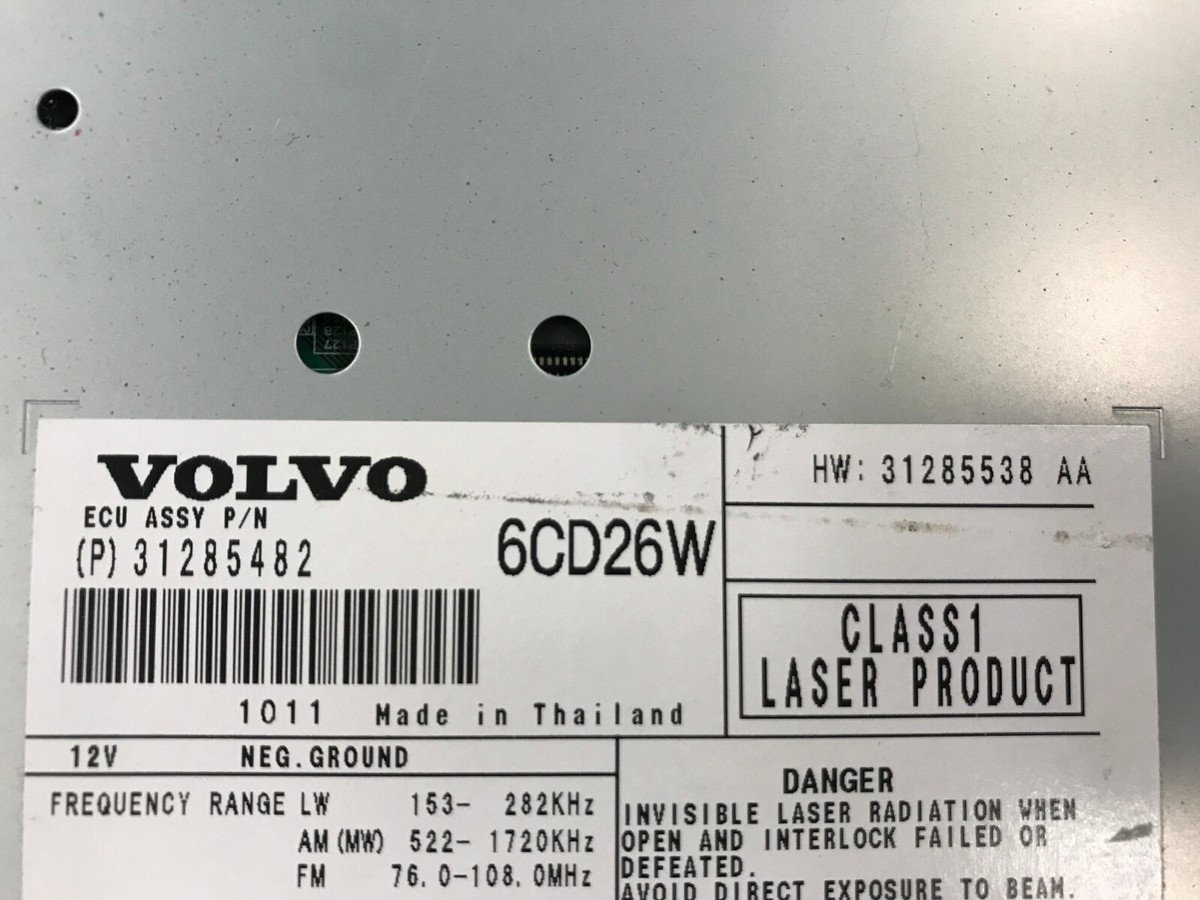 ＣＤ＆DVD 08-09 Volvo XC90 single disc CD changer 31285482 31285538 | eBay