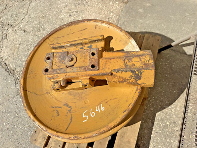 Komatsu D155A Crawler Dozer Idler Assembly w/ Guides - Rebuilt