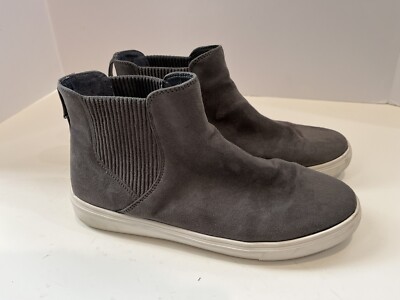 Steven By Steve Madden  Chelsea Slip On Sneaker Womens 9M Gray Suede High Top
