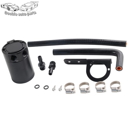 For Honda Civic 2016+ with Hose Baffled Oil Separator 2 Port Oil Catch Can Tank - Picture 9 of 11