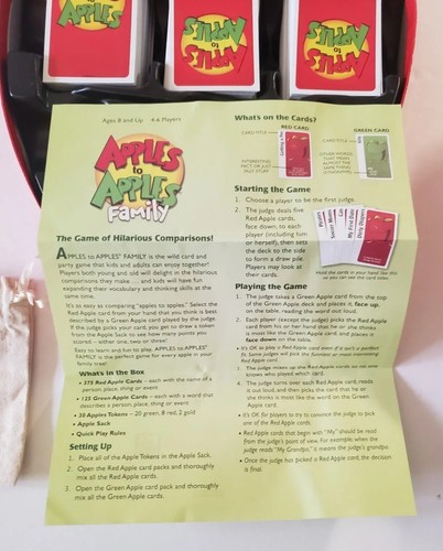 Apples To Apples Family Party Game by Mattel ๐'s to ๐'s - Picture 8 of 11