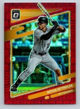 BRYAN REYNOLDS 2021 Donruss Optic Pandora Red SER # /99