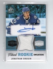 2014-15 SP Game Used Inked Rookie Sweaters #IRSJD Jonathan Drouin /149
