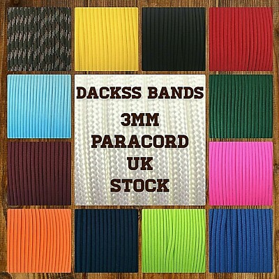  5 Fuß Längen 3 mm Paracord 6 innere Stränge Schlüsselband Überleben Busch Handwerk