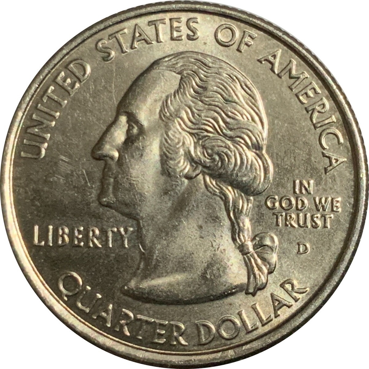 【新品未使用】2008年発行 オクラホマ州Quarter 1 バンク•ロール 2008 D Oklahoma State Quarter from U.S. Mint roll 