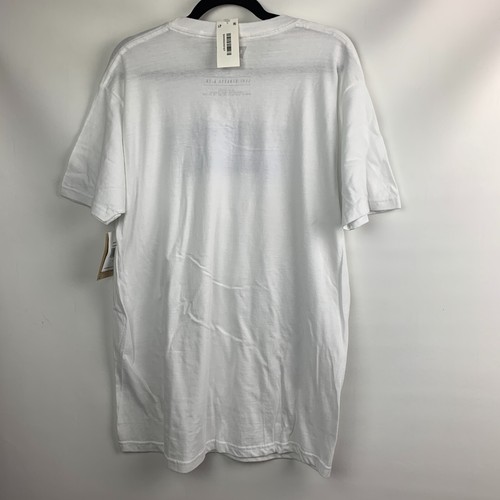 Levi's T-Shirt White Graphic Lettering Crewneck Short Sleeve Cotton Size L NEW - Picture 2 of 7