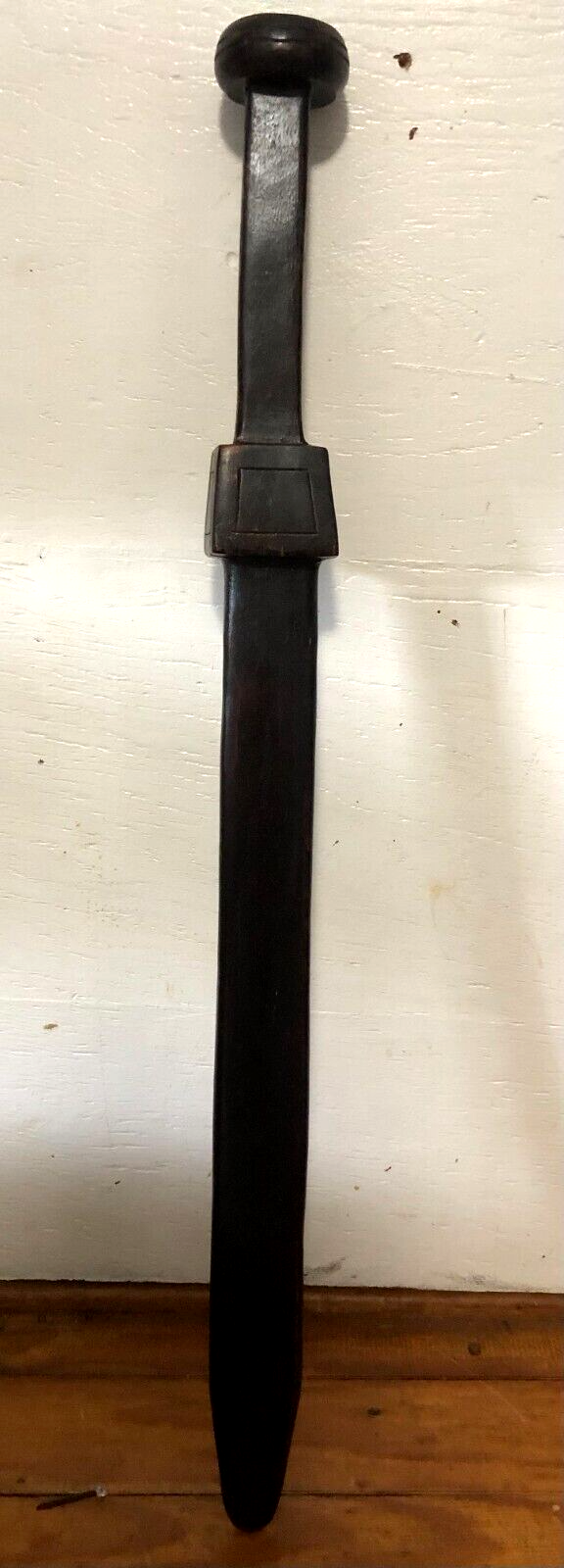 30" MEDIEVAL BOKKEN FIGHTING GLOSSY DARK BROWN WOODEN SPARING PRACTICE