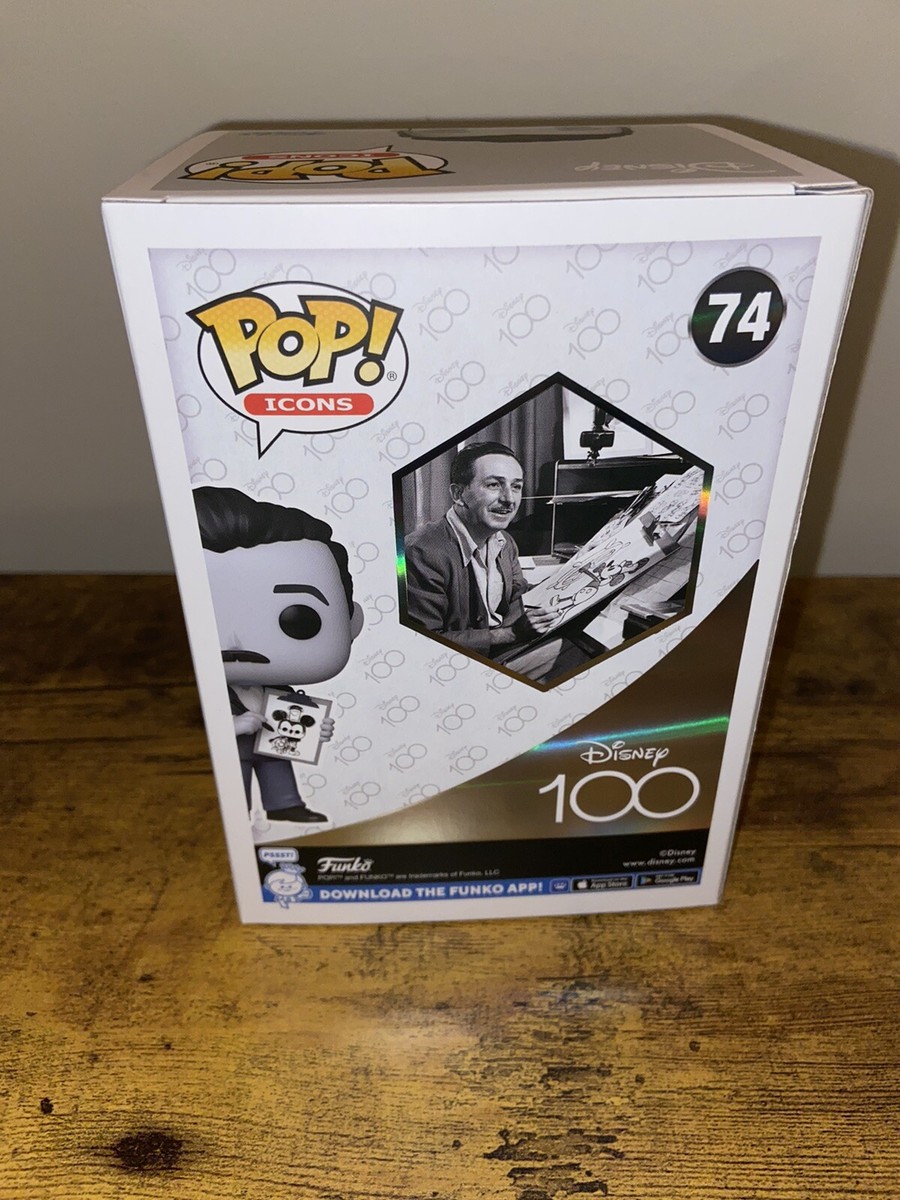 Walt Disney With Drawing POP Vinyl Figure #74 Funko Icons