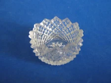 WESTMORELAND CLEAR ENGLISH HOBNAIL OPEN SALT CELLAR, c1920's