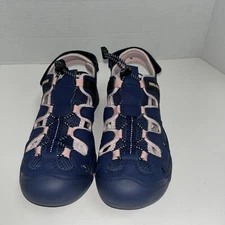 Camel Crown Women’s Hiking Sandal Closed Toe Blue Pink Sz 7