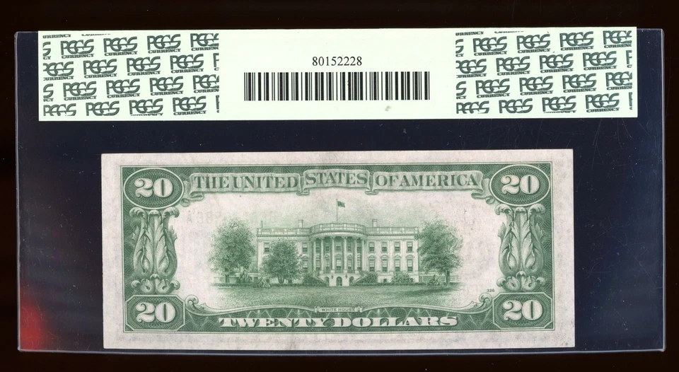 DBR 1934-A $20 FRN New York Gem Fr. 2055-B PCGS 65 PPQ Serial B60266586A - Image 2 of 2