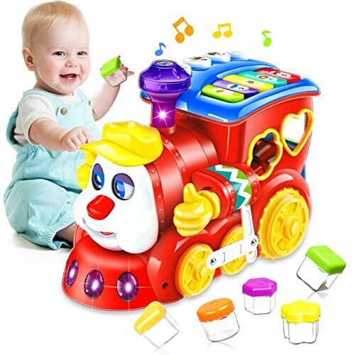 Baby Toys for 1 Year Old Boys Girls Train Crawling Baby Toys 6 12 18 Months - Picture 1 of 3