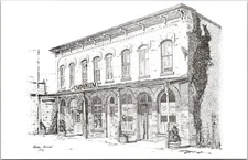 Postcard Ontario New Dundee ON The Emporium Wilmot Simpson Graham Hillcoat Art