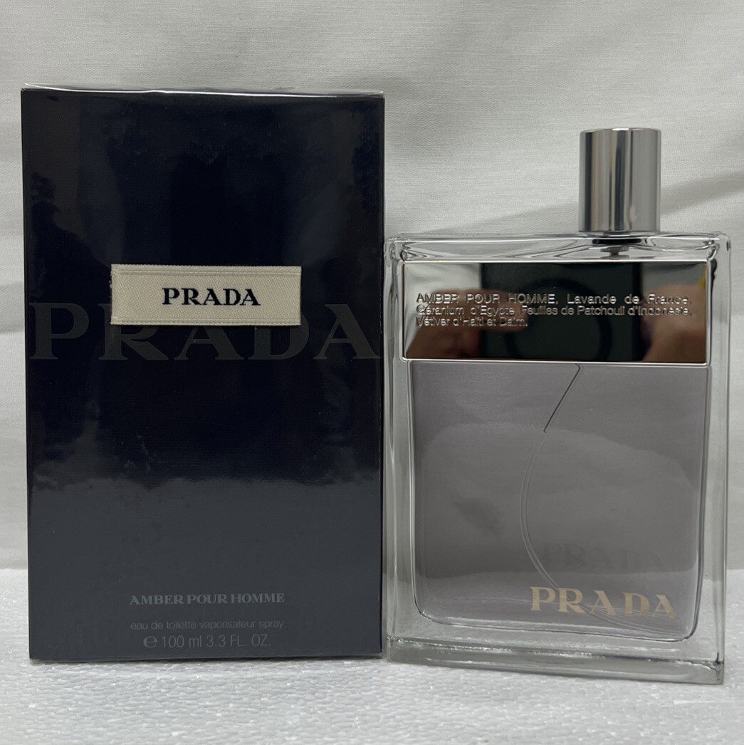 PRADA AMBER POUR HOMME 100ml 3.3 Oz Eau de Toilette Spray for Men