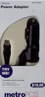 MetroPCS Mini USB Vehicle Adaptor-VPA6970