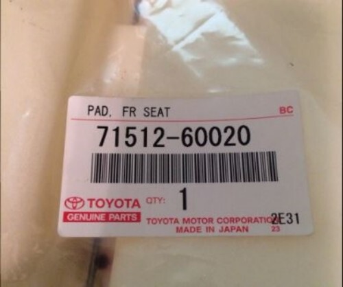 TOYOTA ORIGINAL LAND CRUISER PAD SITZPOLSTER VORNE LH FÜR SEPARAT 71512-60020 - Bild 6 von 6