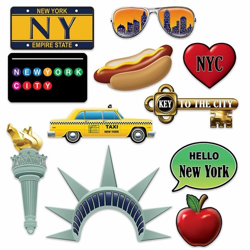 NEW YORK CITY / USA AMERICA THEME DECORATIONS - PARTYWARE COMPLETE SELECTION - Picture 8 of 17