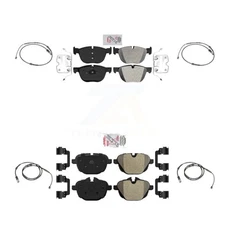 AmeriBRAKES KNW-100289 Brake Pad Sets 4-Wheel Set Front & Rear for BMW X4 2017