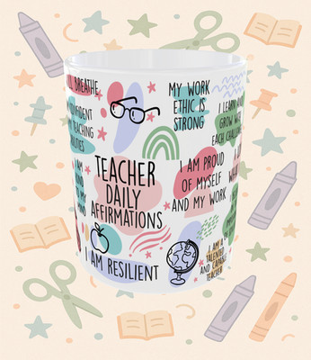 Tasse Lehrer tägliche Affirmationen - Inspirierendes Lehrergeschenk vom Schüler