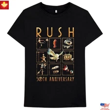Trending Rush 50th Anniversary R50 Vignettes T-Shirt Classic Rock Band Tee Retro