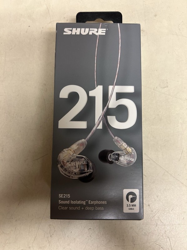 Shure SE215 In-Ear Sound Isolating Earphones w/ Detachable 3.5mm Cable