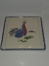 Pfaltzgraffhand Painted Rooster Trivet