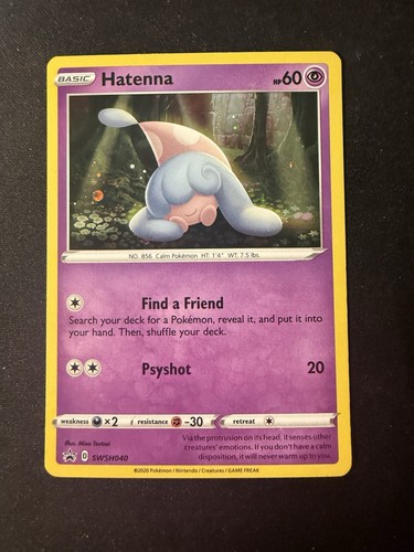 Hatenna SWSH040 2020 General Mills Black Star Promo Pokemon Card Holo