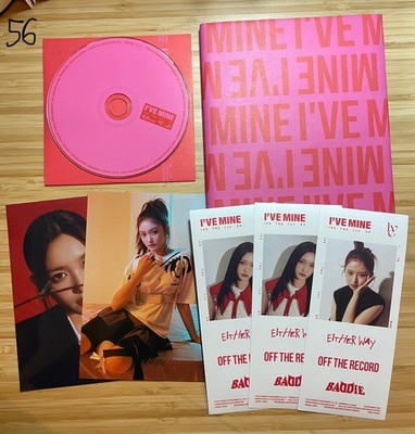 #56 IVE mine album either way CD sticker postcard no photocard incomplete
