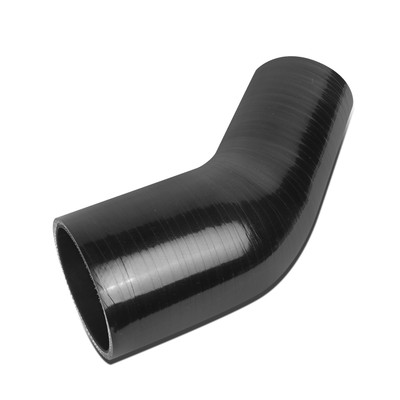 2''-2.5''45 DEGREE TRANSITION REDUCER 4-PLY BLACK SILICONE INTERCOOLER PIPE HOSE