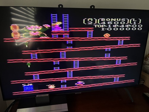 Donkey Kong Atari 7800 Authentic Cartridge Tested & Works With Pics - Picture 3 of 4