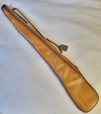 Vintage  48"  Leather Padded Full Zip Gun Rifle Shotgun Case 