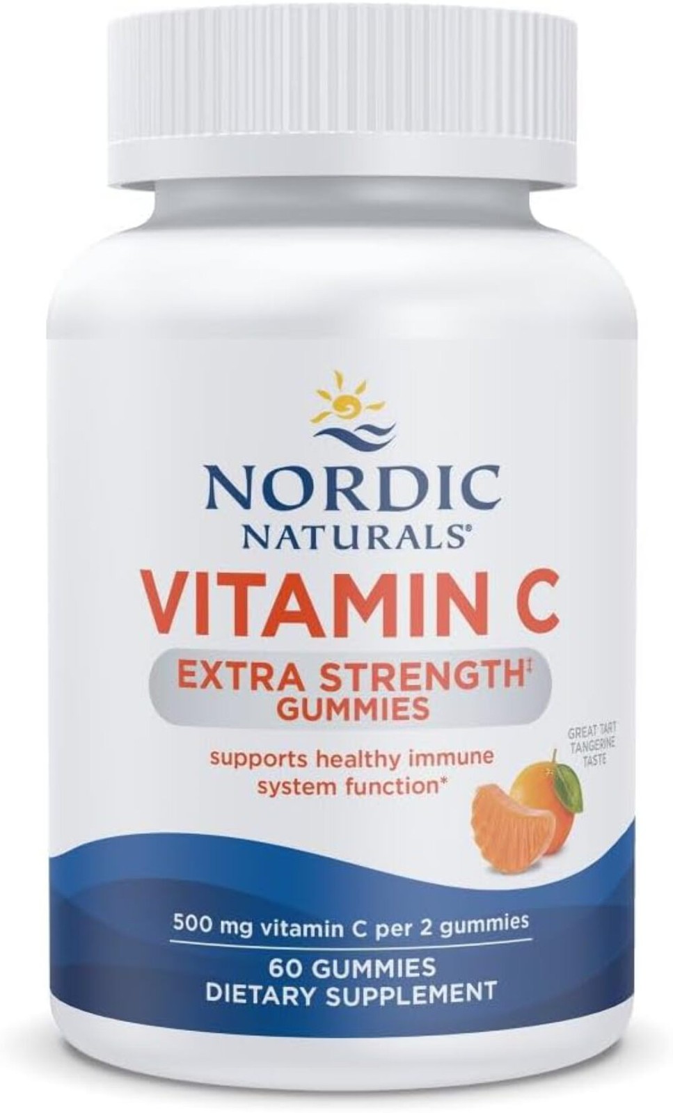 Nordic Naturals Vitamin C Extra Strength Gummies 500mg Tangerine - 60 Gummy