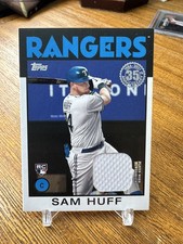2021 TOPPS #86BR-SHU SAM HUFF 1986 35th ANNIVERSARY GAME USED RELIC ROOKIE RC