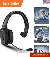Professional Bluetooth Headset with 60Hrs AI Noise Cancelling for Truckers