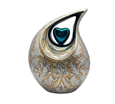 10 INCH Teardrop Cremation Urn for Human Ashes Your Love Men & Women with Bag