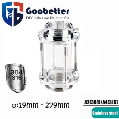 1.5'' 2'' to 11'' Tri Clamp 304/316 Stainless Sanitary Flow Sight Glass Diopter