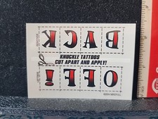 Temporary Tattoo New On Card Various Designs Available Will Combine Shipping