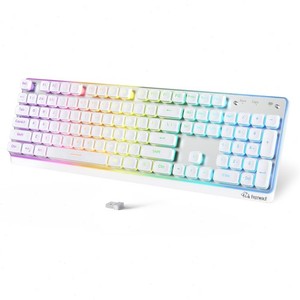 FREEWOLF M104 Wireless Gaming Keyboard Numeric Keypad RGB 4000MAH Rechargeable
