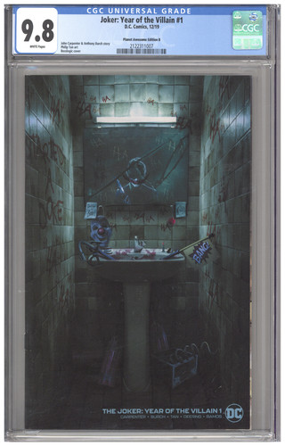 Joker Year of the Villain 1 CGC 9.8 Bosslogic Planet Awesome Edition Variant B