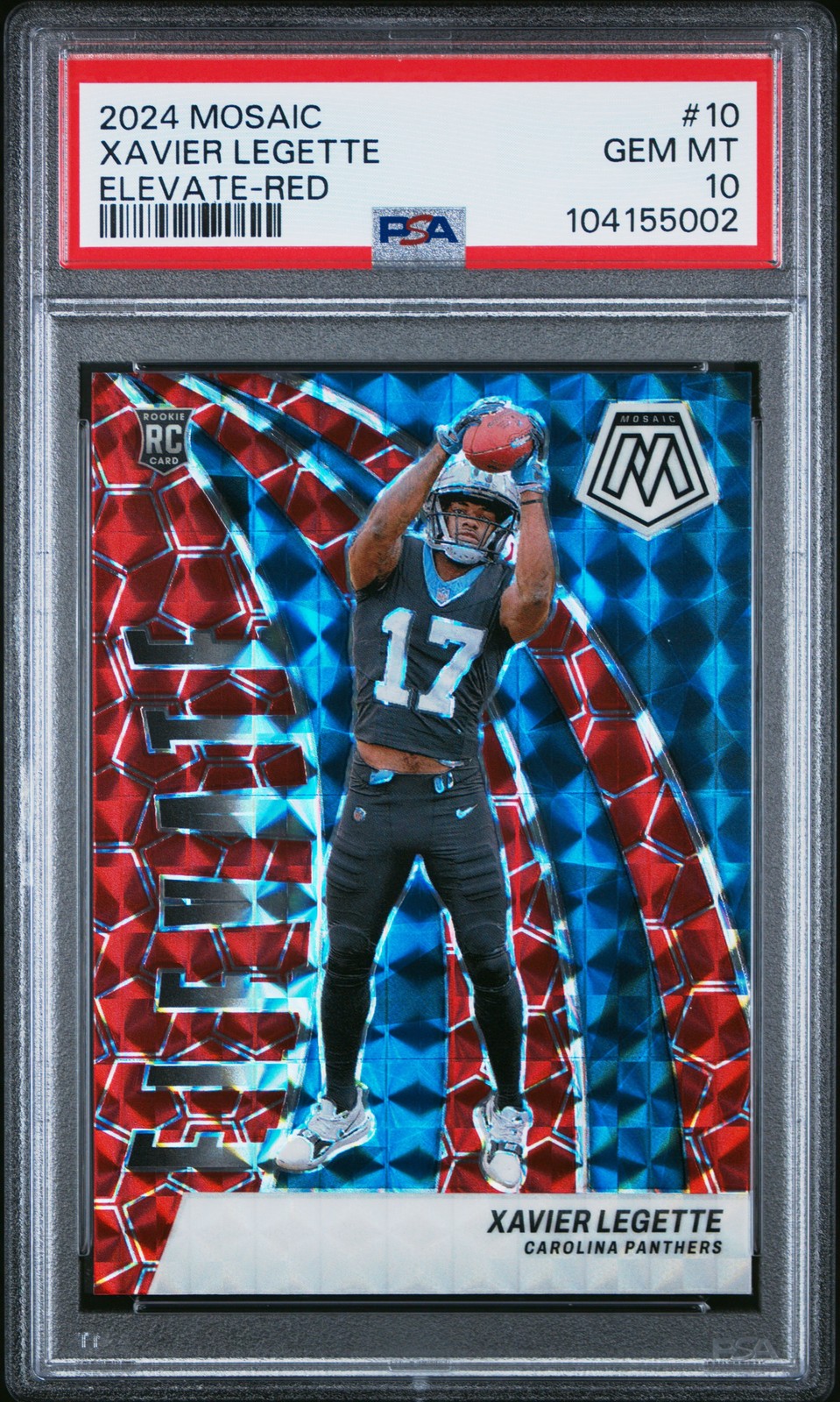 Xavier Legette Panini Mosaic Elevate #10 Red
