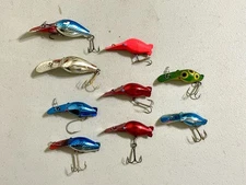 Luhr Jensen Hot Shot (Lot of 9) - Assorted Colors Sizes 2.25”, 2.5” & 3” NICE!