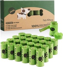 Dog Poop Bags, Dog Waste Bags Unscented Refill Rolls