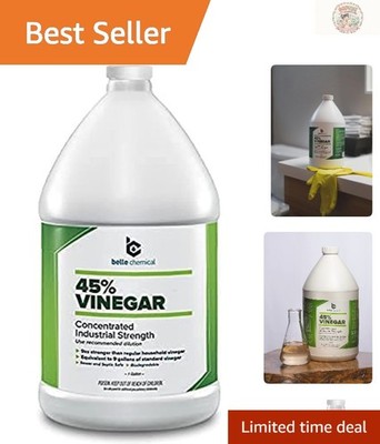 Multi-Purpose 1 Gallon 45% Industrial Vinegar - Ideal for Cleaning and More