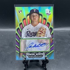 2024 Topps Big League Owen White Rookie Opening Act Auto Autograph