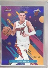 Tyler Herro 2025 Topps Finest #50 Purple Refractor Common /250
