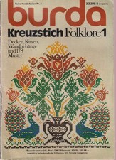 Sticken - Burda Kreuzstich Folklore 1 Decken Kissen Wandbeh&auml;nge Handarbeiten 2