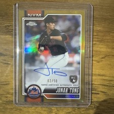 Jonah Tong Chrome 2026 Gold /50 Auto