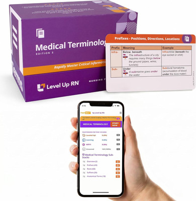 Medical Terminology Flash Cards   559 Prefixes, Roots, Suffixes, Key Terms - plu