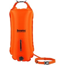 Semptec Boje: Schwimmboje und wasserdichter Trockensack, 28 l, orange